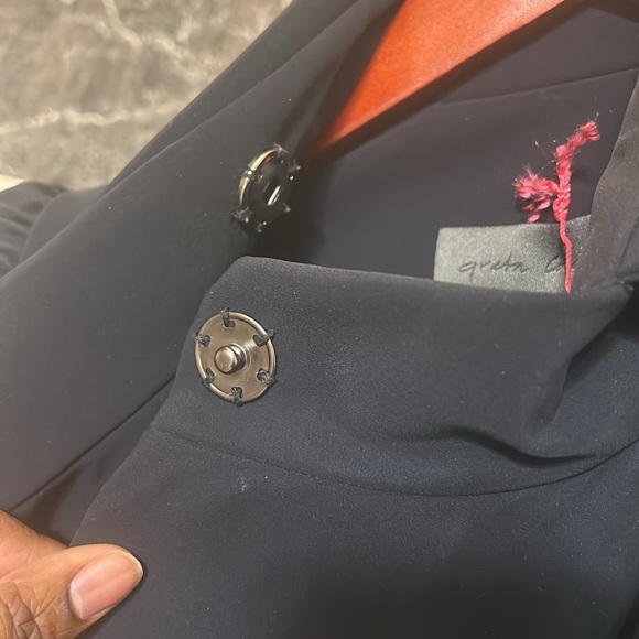 Greta Constantine Navy Blue blazer set size Large - Picture 9 of 17